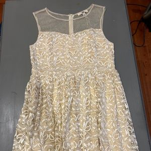Cream Lace YA Dress